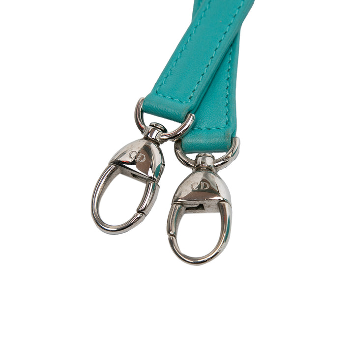 Medium Lambskin Cannage Lady Dior Blue - Gaby Paris