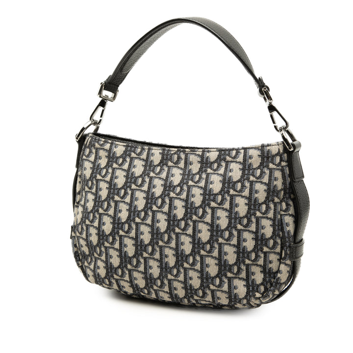 Dior Mini Oblique Toile Soft Saddle Sac