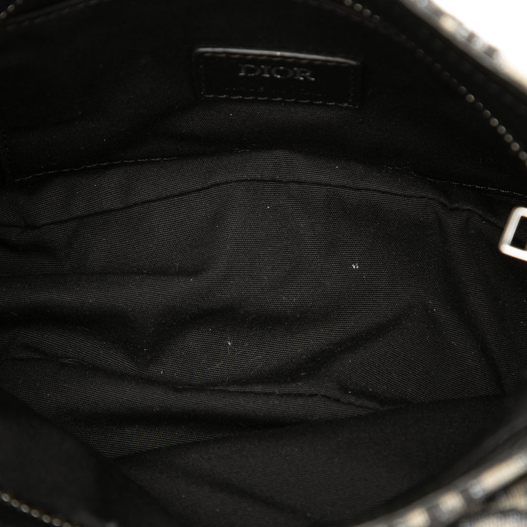 Dior Mini Oblique Toile Soft Saddle Sac