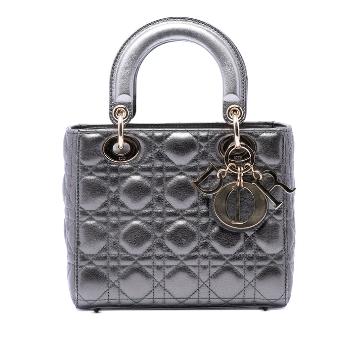 Dior Small Metallic Cuir d’agneau Cannage My ABCDior Lady Dior