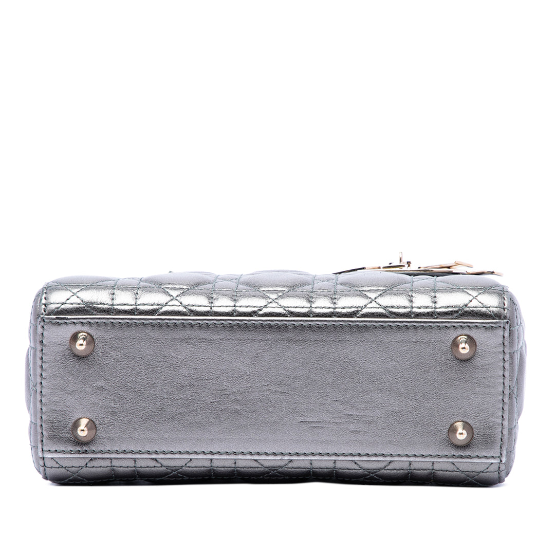 Dior Small Metallic Cuir d’agneau Cannage My ABCDior Lady Dior