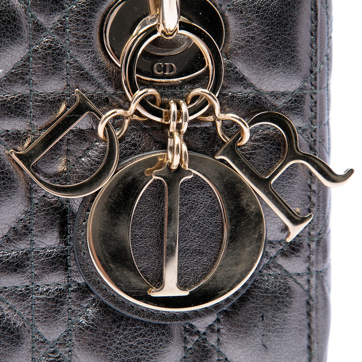 Dior Small Metallic Cuir d’agneau Cannage My ABCDior Lady Dior
