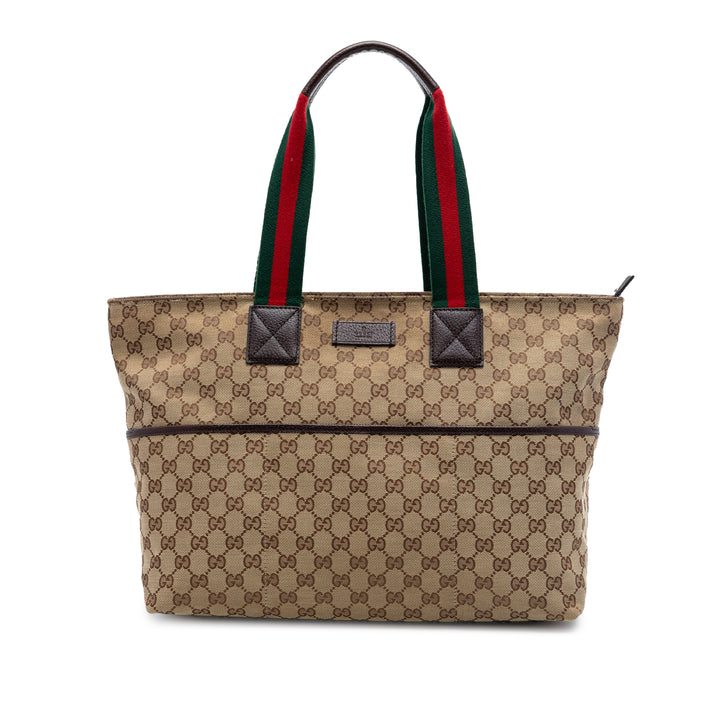 GG Web Cabas Beige