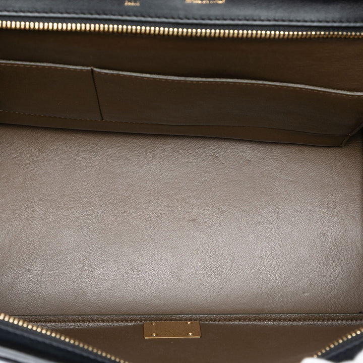 Celine Medium Tricolor Cuir de veau et Daim Trapeze Sac