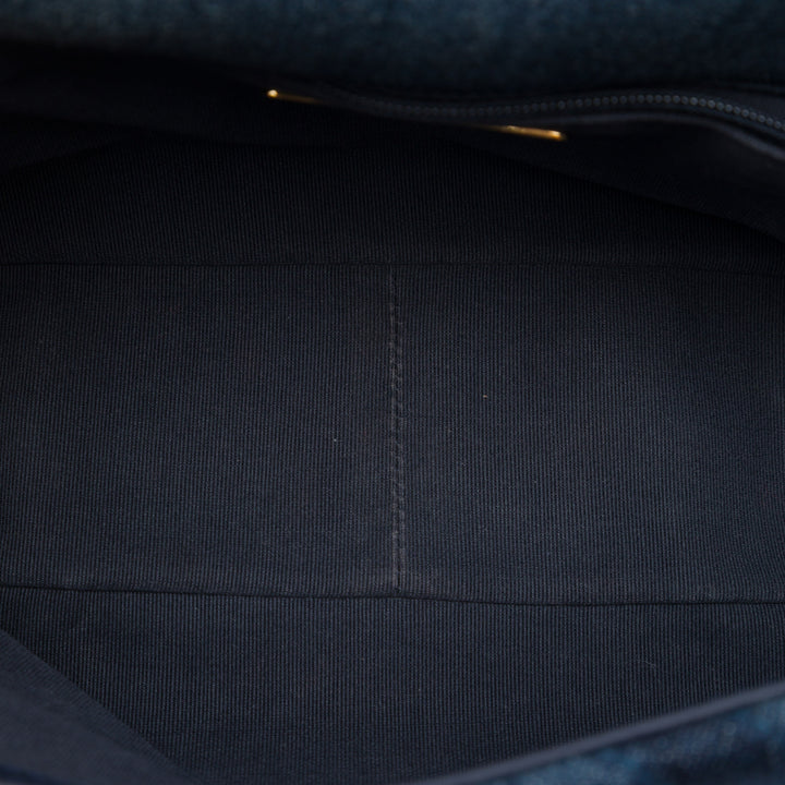 Chanel 19 à rabat Moyen Jean Bleu – vue 4 – GABY PARIS