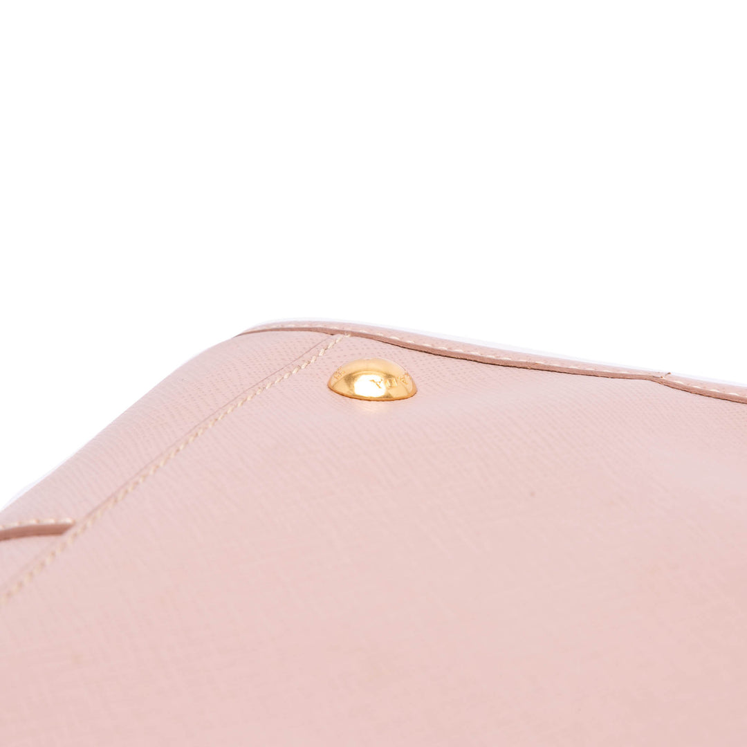 Saffiano Lux Shopping Tote Pink - Gaby Paris