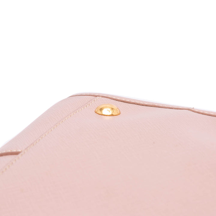 Saffiano Lux Shopping Tote Pink - Gaby Paris