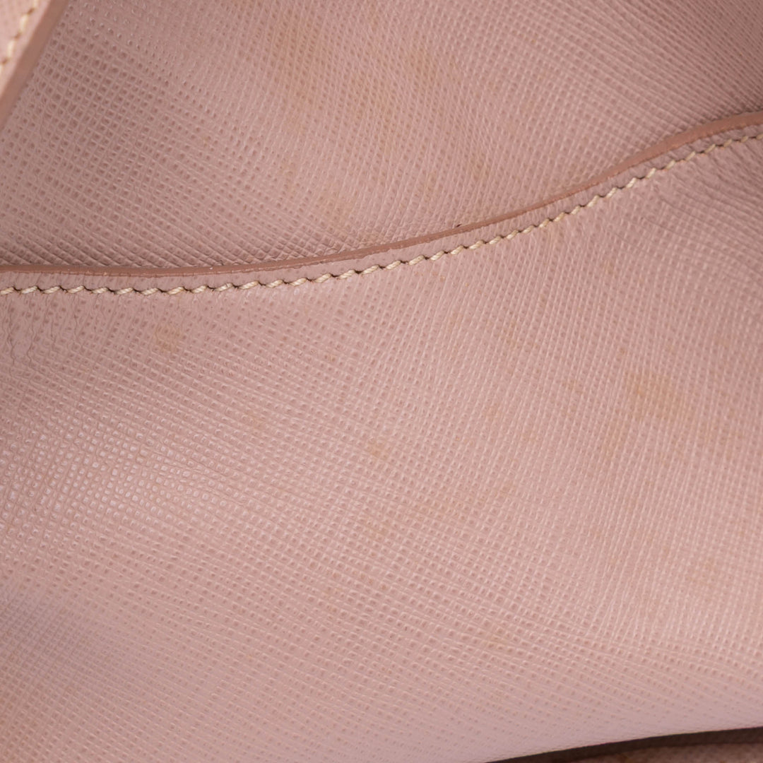 Saffiano Lux Shopping Tote Pink - Gaby Paris