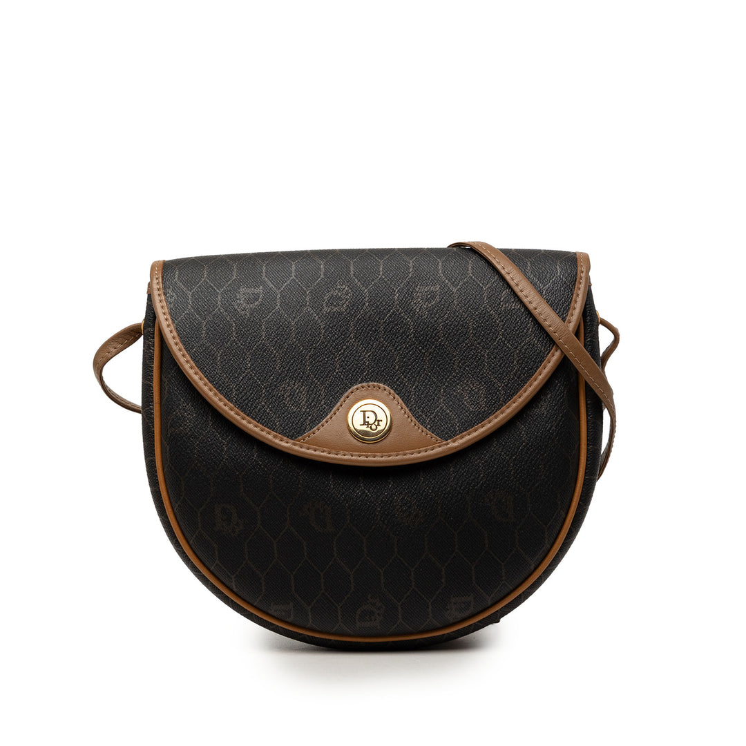 Dior Honeycomb Sac Toile enduite Noir – vue principale – GABY PARIS