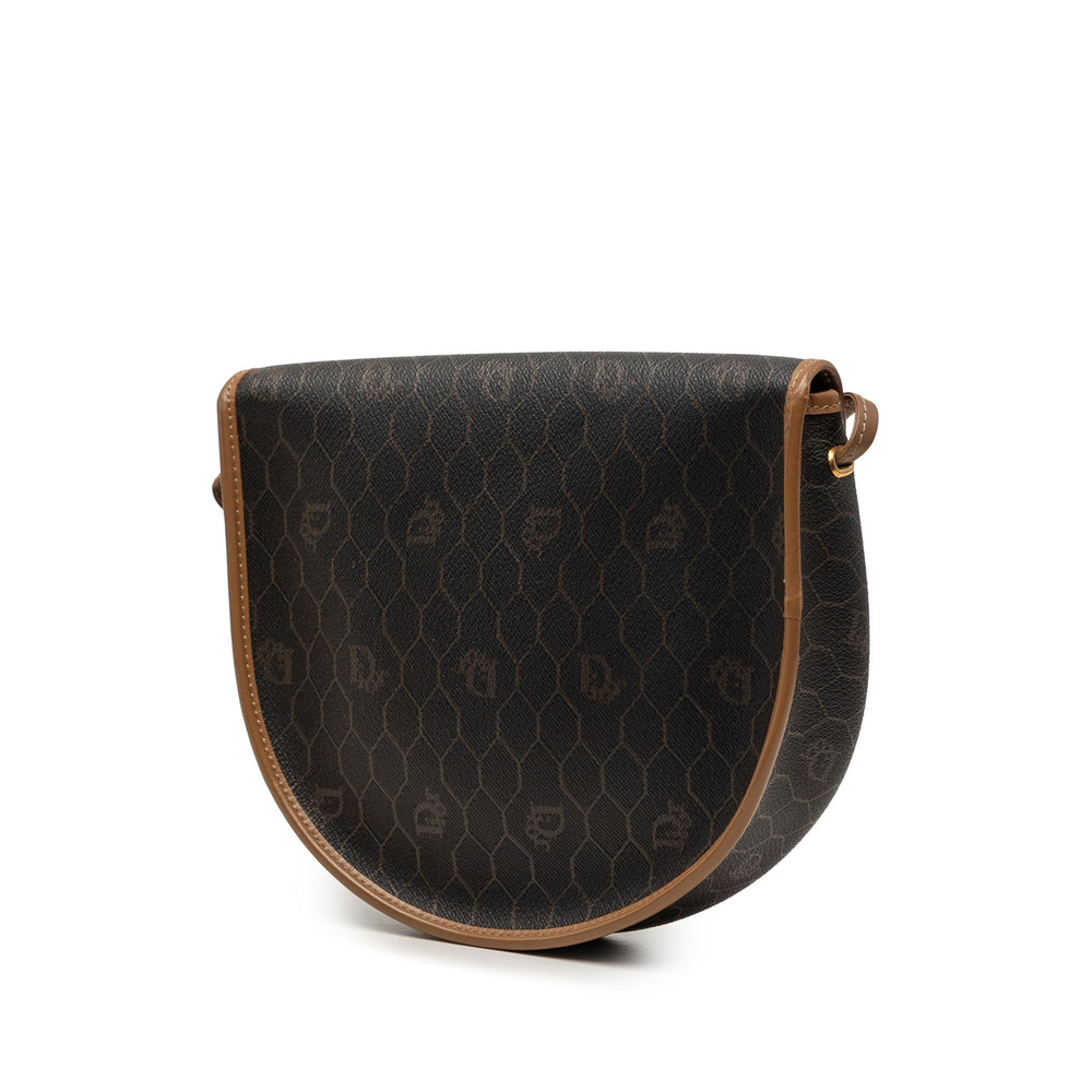 Dior Honeycomb Sac Toile enduite Noir – vue 2 – GABY PARIS
