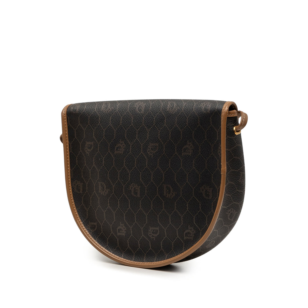 Dior Honeycomb Sac Toile enduite Noir – vue 2 – GABY PARIS