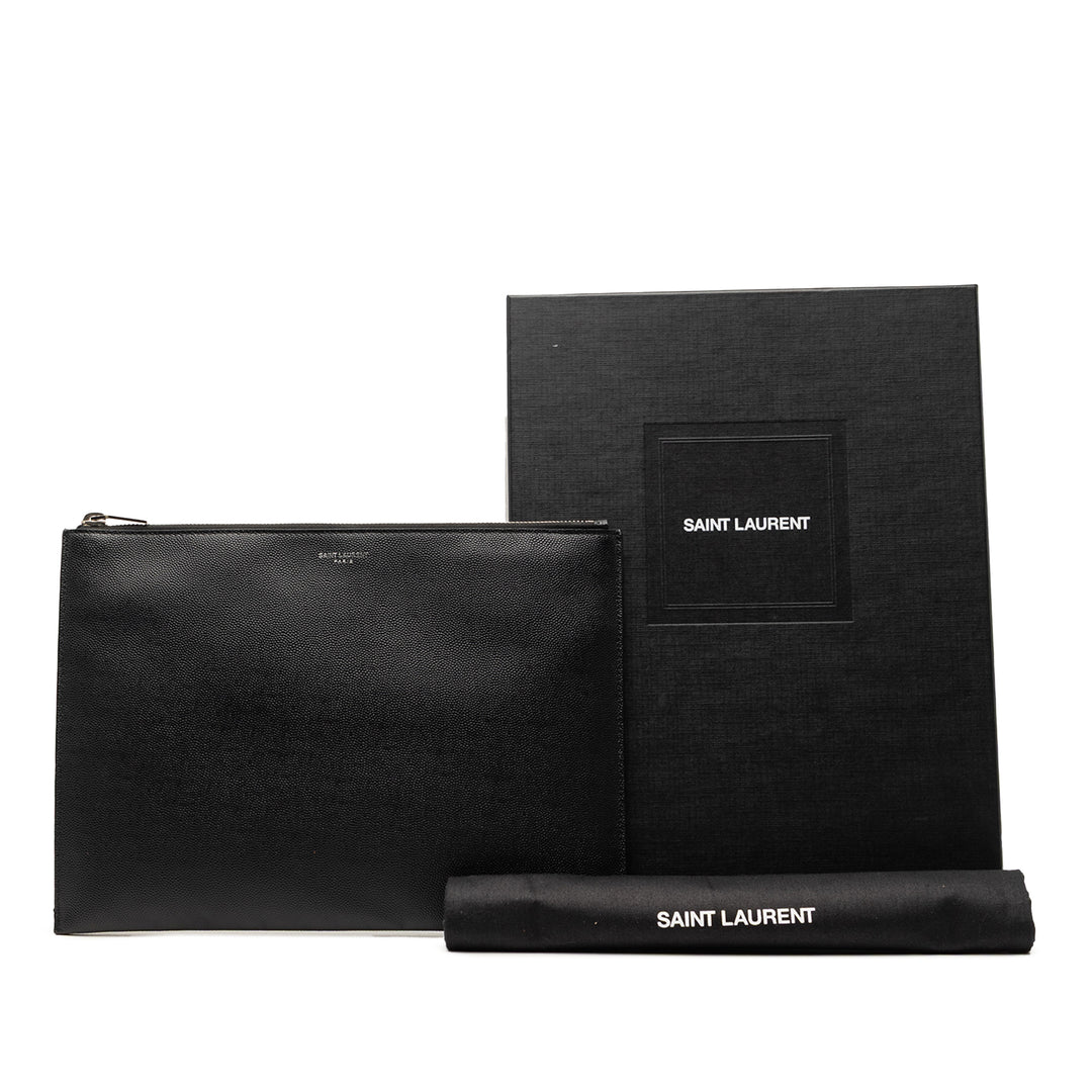 Saint Laurent Grain De Poudre Zip Pochette