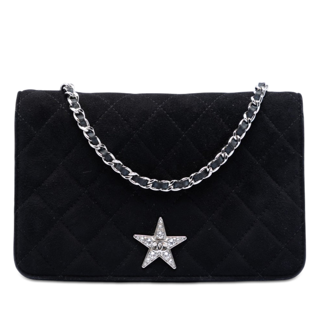 Chanel Matelassé Cocostellar Wallet on Chain Daim
