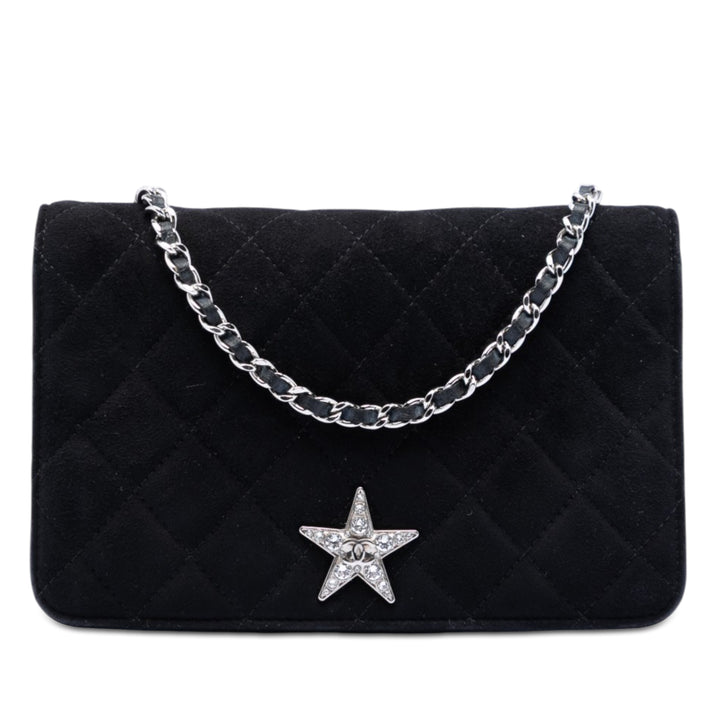 Chanel Matelassé Cocostellar Wallet on Chain Daim
