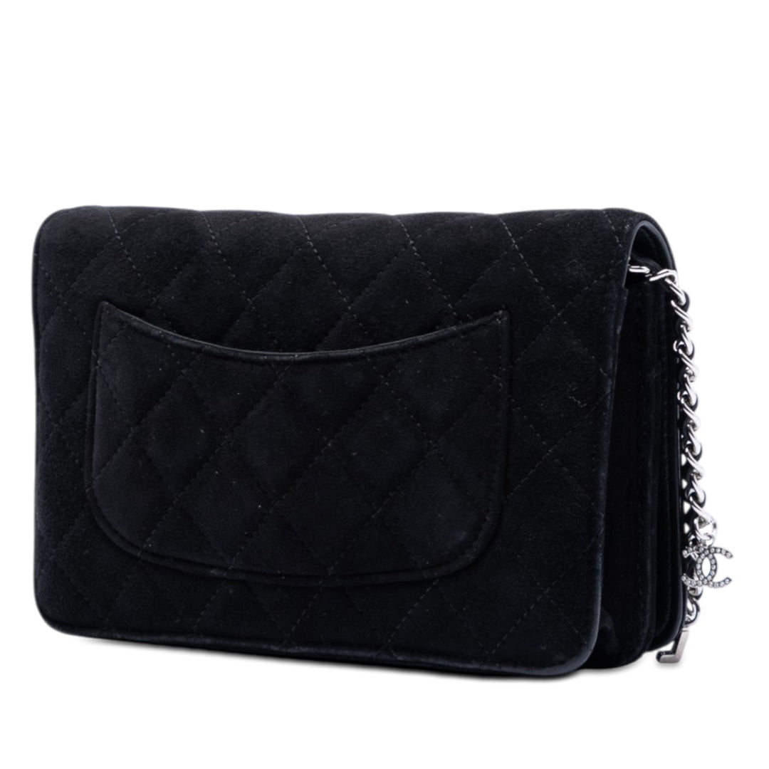 Chanel Matelassé Cocostellar Wallet on Chain Daim