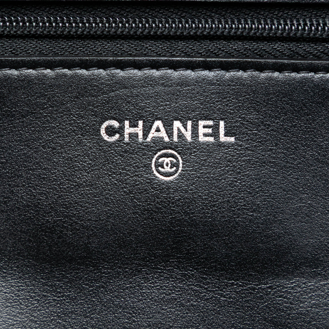 Chanel Matelassé Cocostellar Wallet on Chain Daim