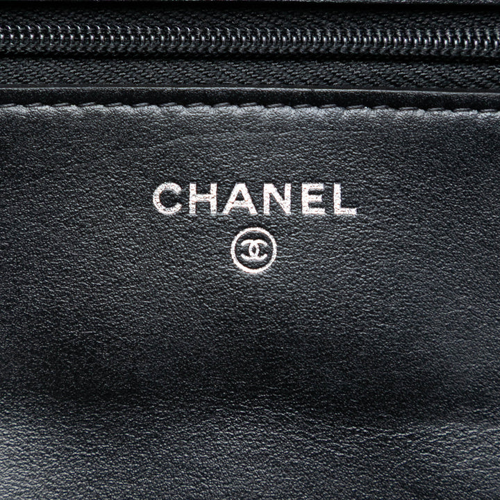 Chanel Matelassé Cocostellar Wallet on Chain Daim