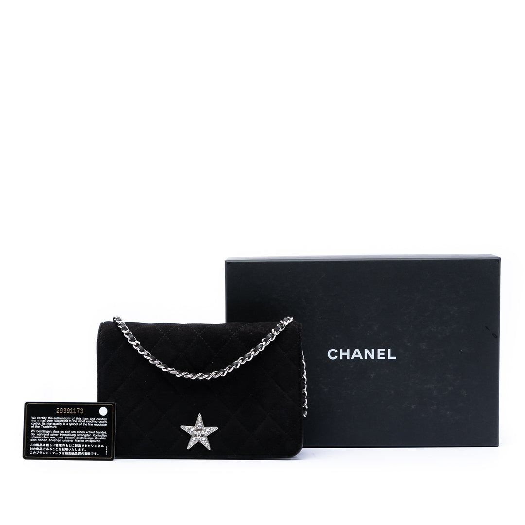 Chanel Matelassé Cocostellar Wallet on Chain Daim