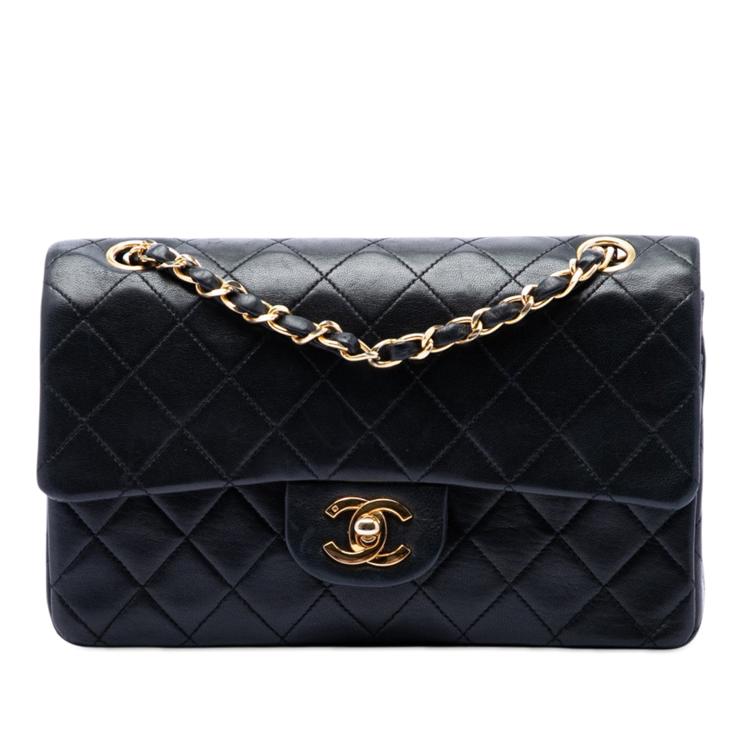 Chanel Small Classic Cuir d’agneau Double rabat