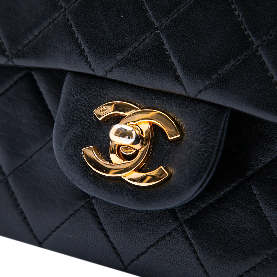 Chanel Small Classic Cuir d’agneau Double rabat