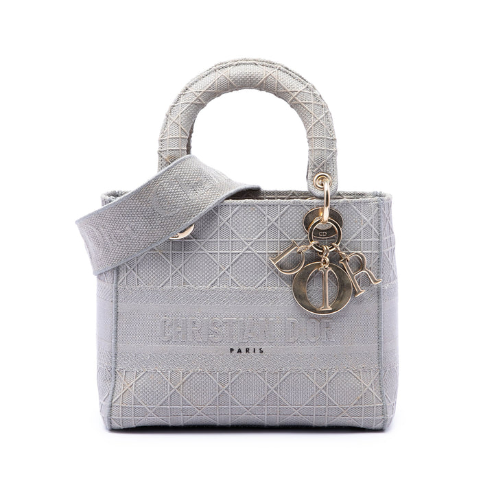 Dior Medium Toile Cannage Lady D Lite