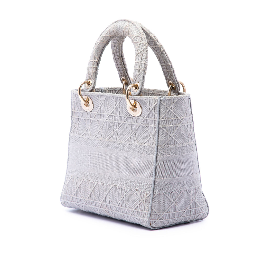 Dior Medium Toile Cannage Lady D Lite