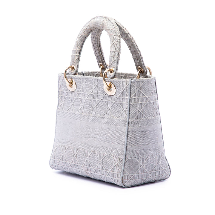 Dior Medium Toile Cannage Lady D Lite