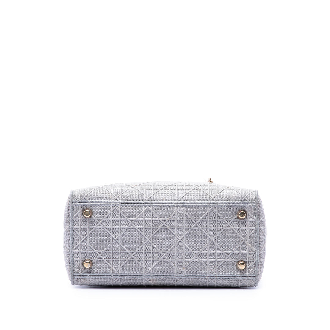 Dior Medium Toile Cannage Lady D Lite