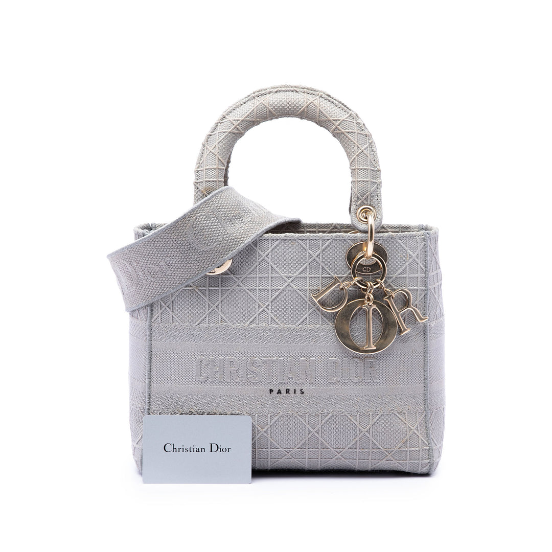 Dior Medium Toile Cannage Lady D Lite