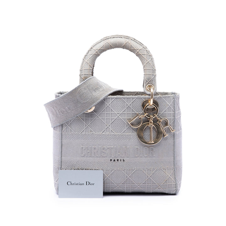 Dior Medium Toile Cannage Lady D Lite