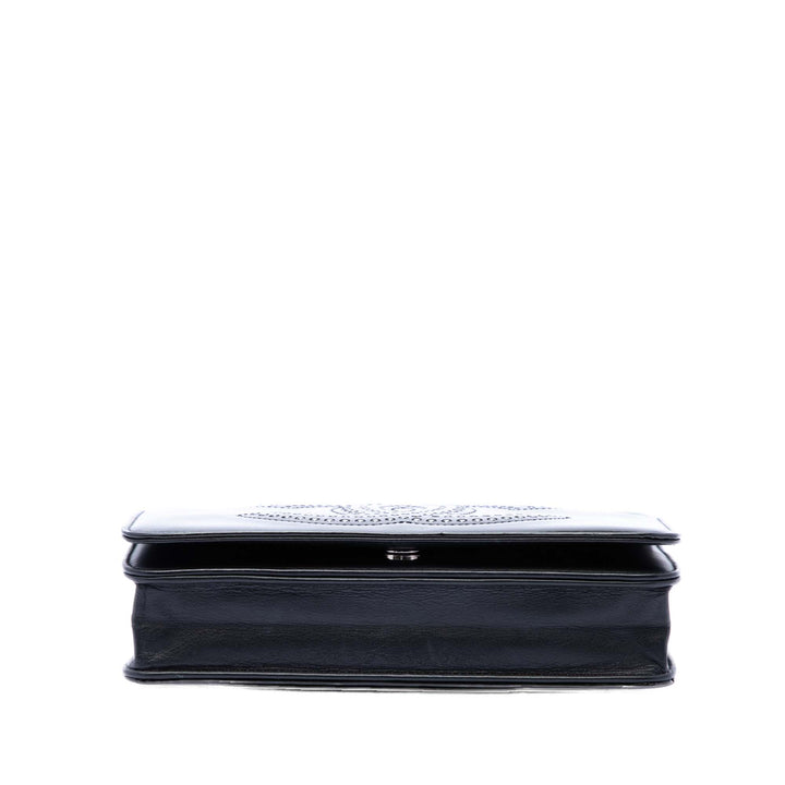 Chanel CC Cuir verni Strass Embellished Wallet on Chain