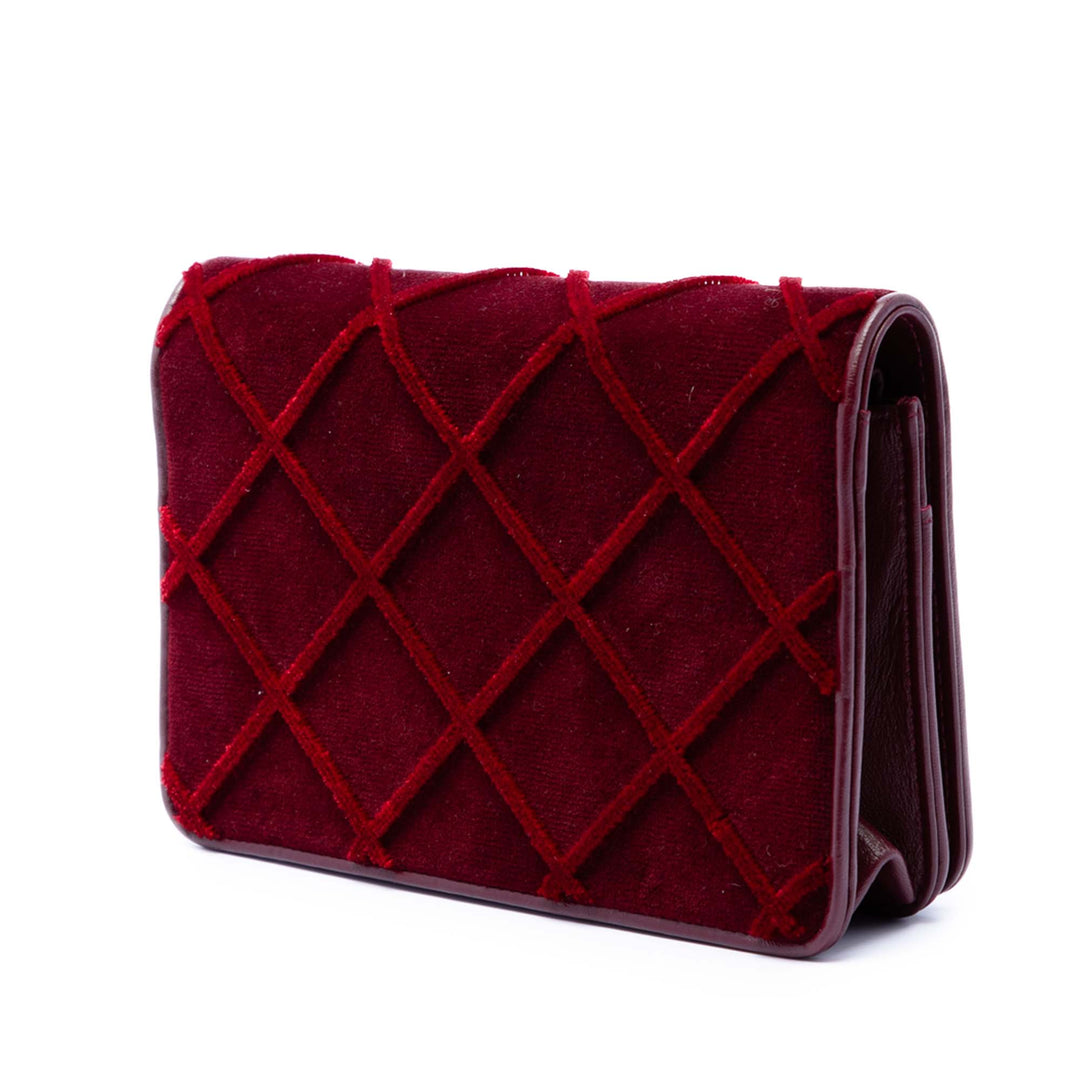 Chanel CC Matelassé Velours Wallet on Chain