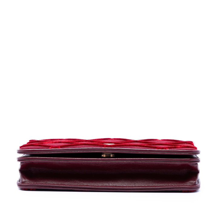 Chanel CC Matelassé Velours Wallet on Chain