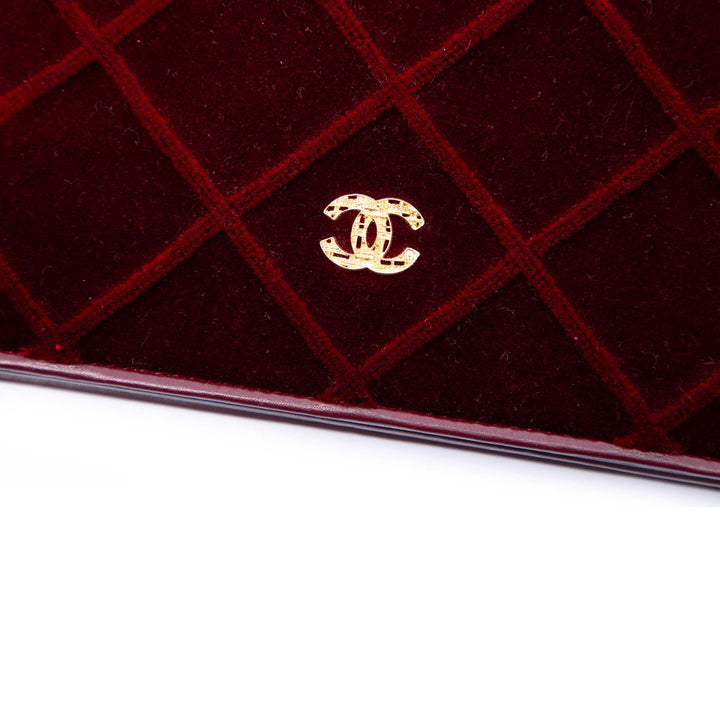Chanel CC Matelassé Velours Wallet on Chain