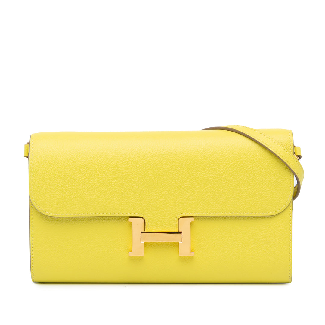 Evercolor Constance Wallet To Go Yellow - Gaby Paris