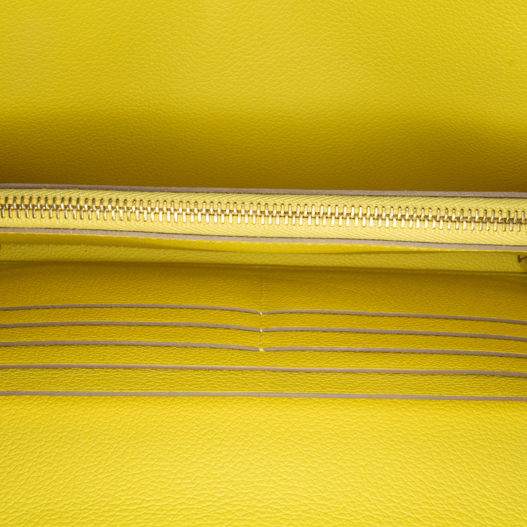 Evercolor Constance Wallet To Go Yellow - Gaby Paris