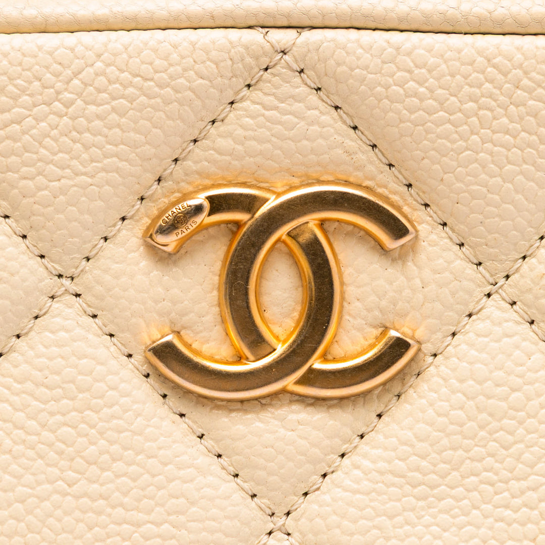Chanel CC Matelassé Caviar Melody Chain Sac caméra