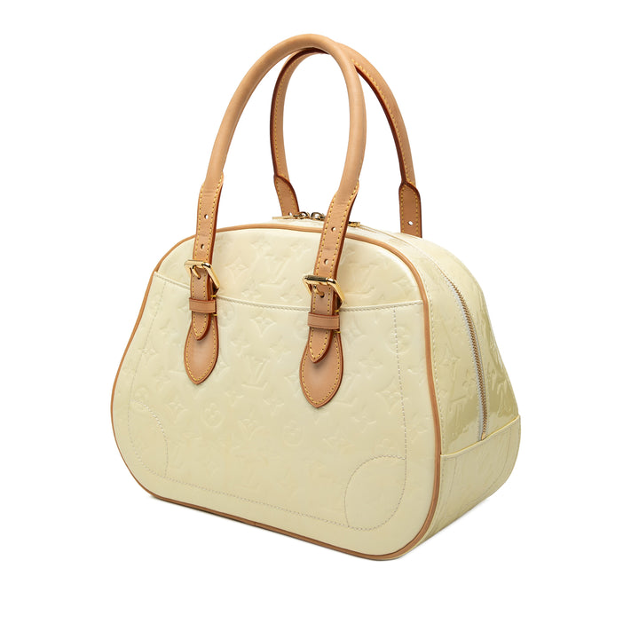 Summit Drive Cuir verni Monogram Blanc