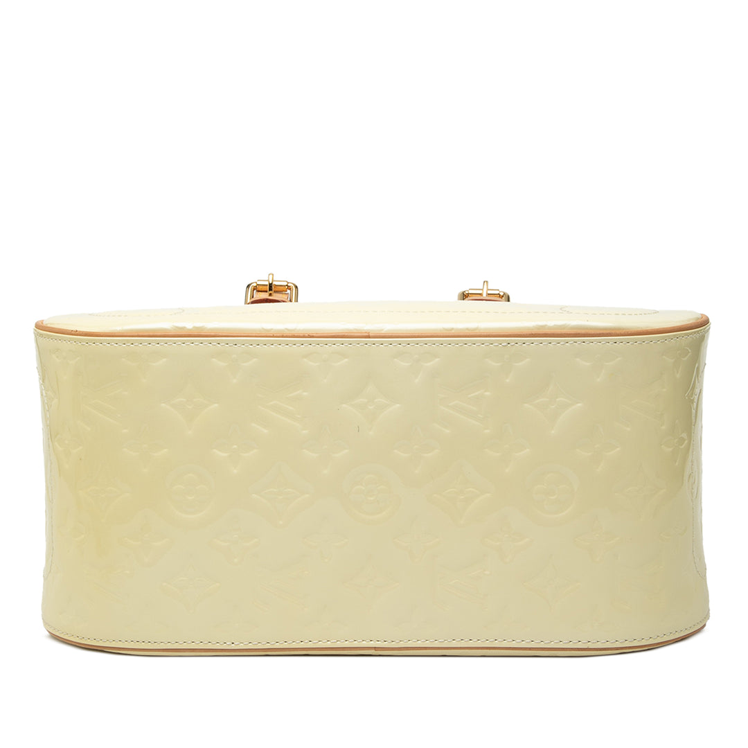 Summit Drive Cuir verni Monogram Blanc