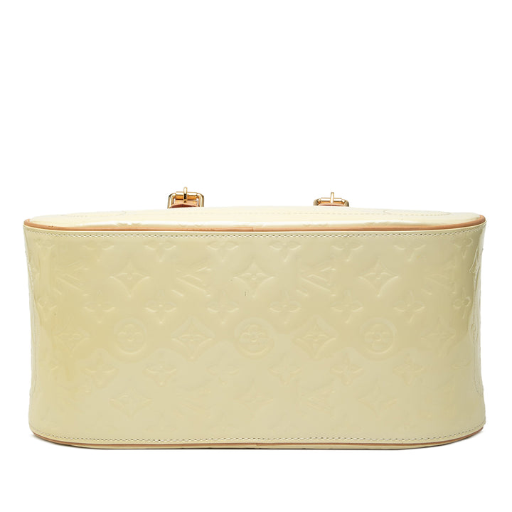 Summit Drive Cuir verni Monogram Blanc