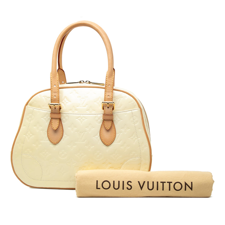 Summit Drive Cuir verni Monogram Blanc