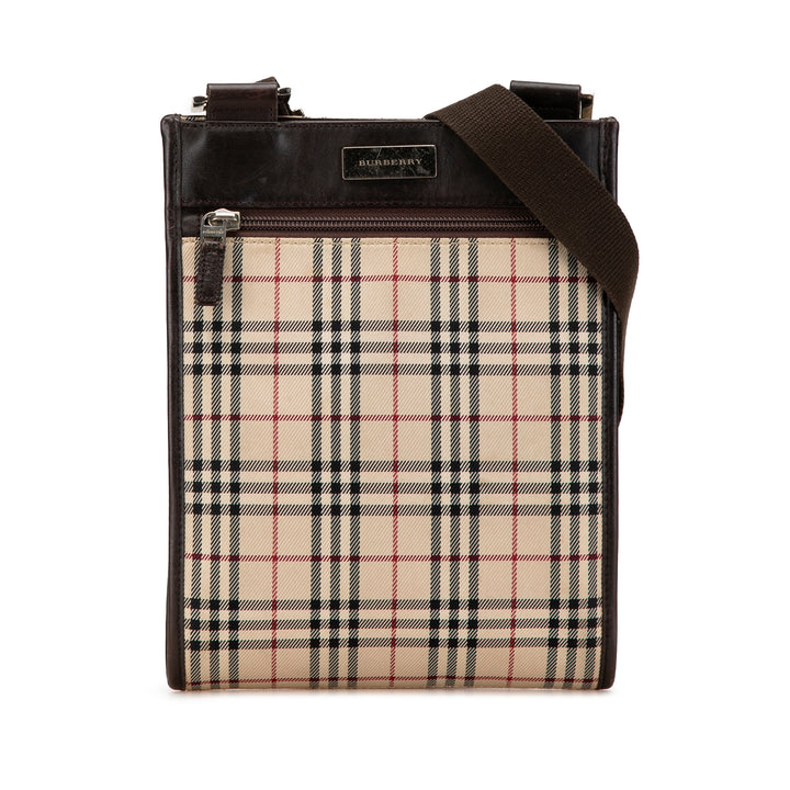 House Check Crossbody Brown - Gaby Paris