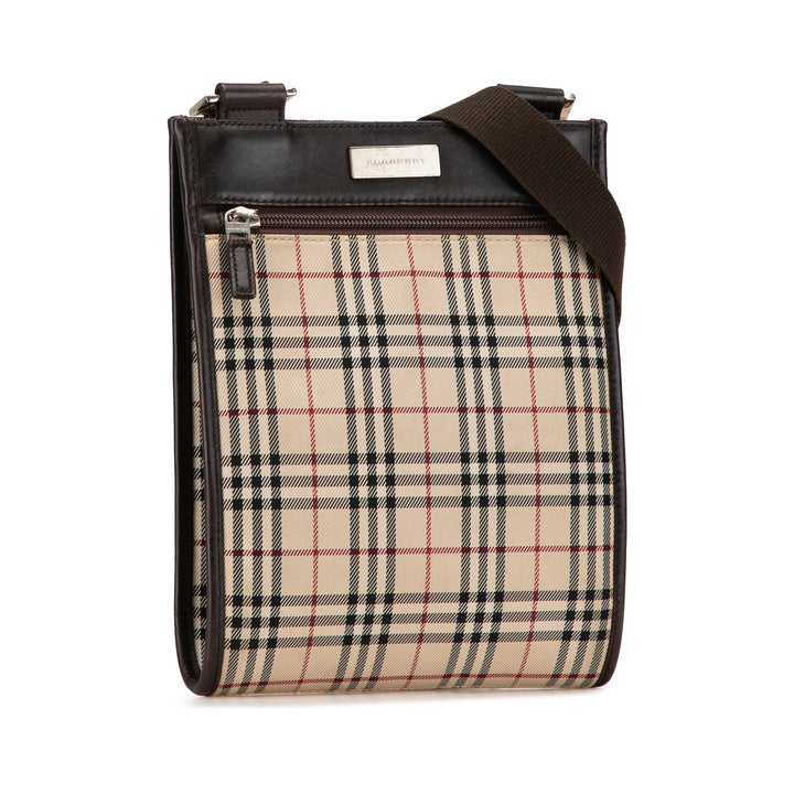 House Check Crossbody Brown - Gaby Paris