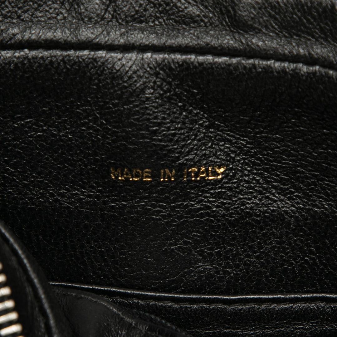 Chanel CC Stitched Cuir d’agneau Tassel à rabat Sac porté croisé