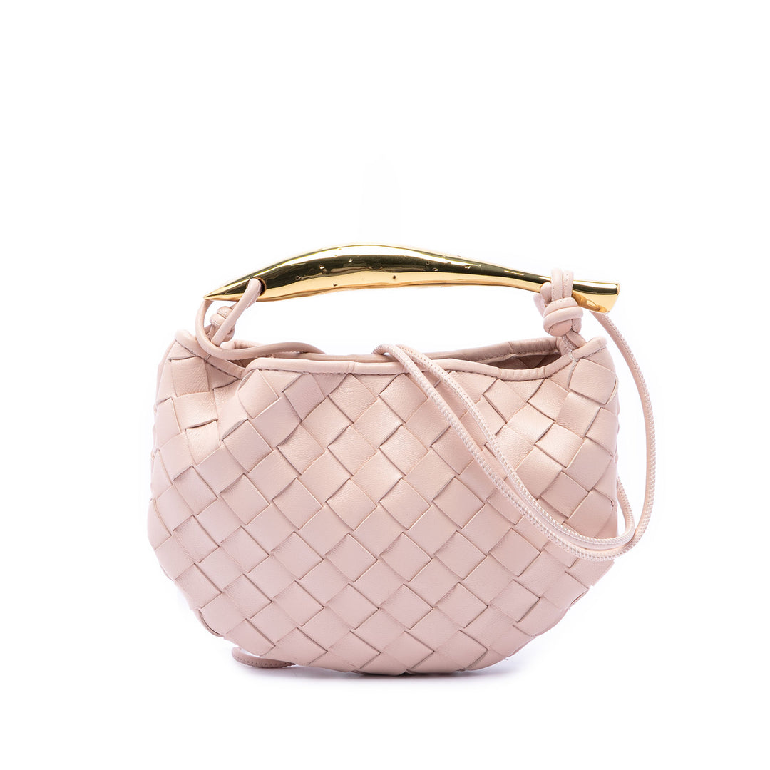 Intrecciato Sardine Baby Cuir d'agneau Rose