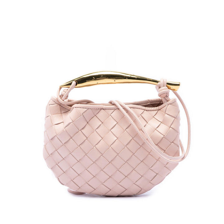 Intrecciato Sardine Baby Cuir d'agneau Rose