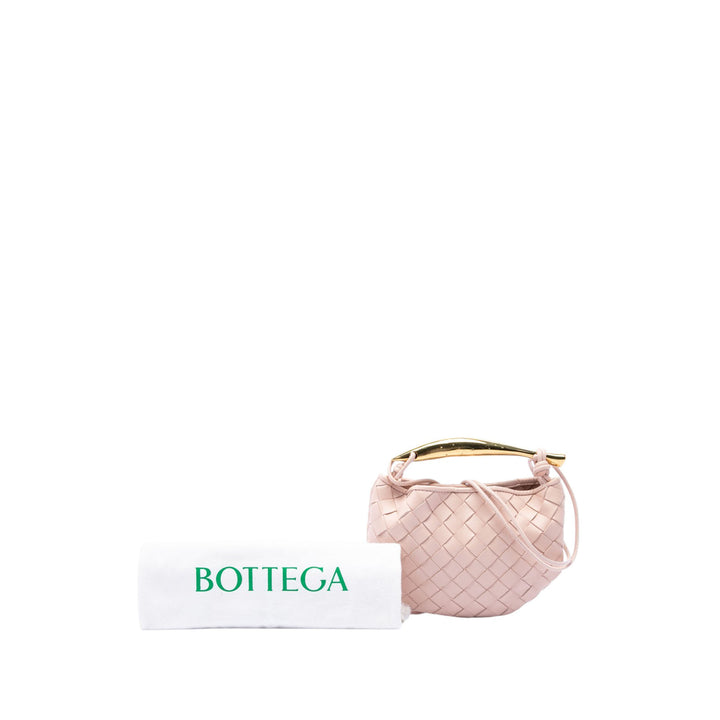 Intrecciato Sardine Baby Cuir d'agneau Rose