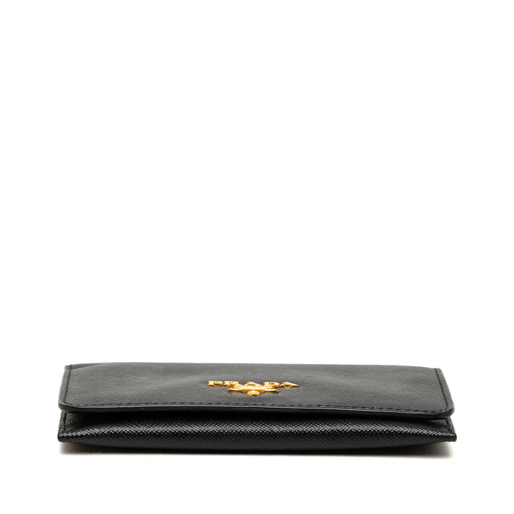 Prada Deux volets Portefeuille Petit Saffiano Noir – vue 3 – GABY PARIS