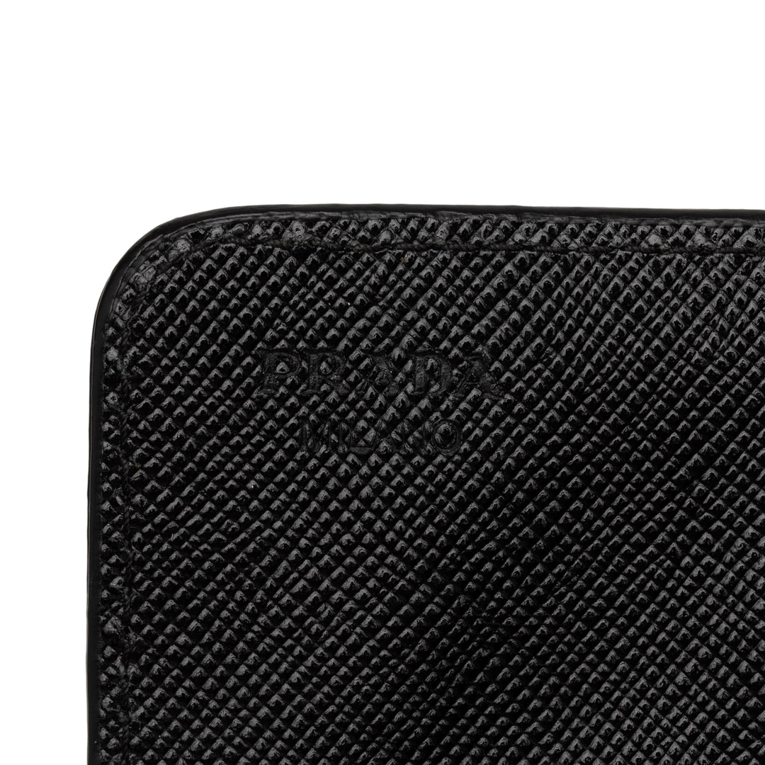 Prada Deux volets Portefeuille Petit Saffiano Noir – vue 5 – GABY PARIS