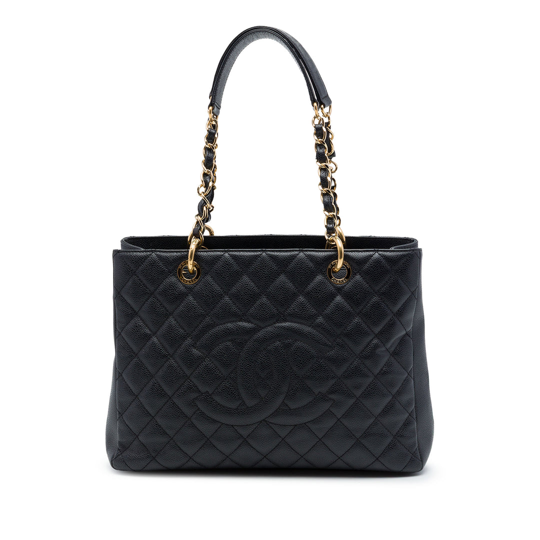 Chanel Cabas Cuir caviar Noir – vue principale – GABY PARIS